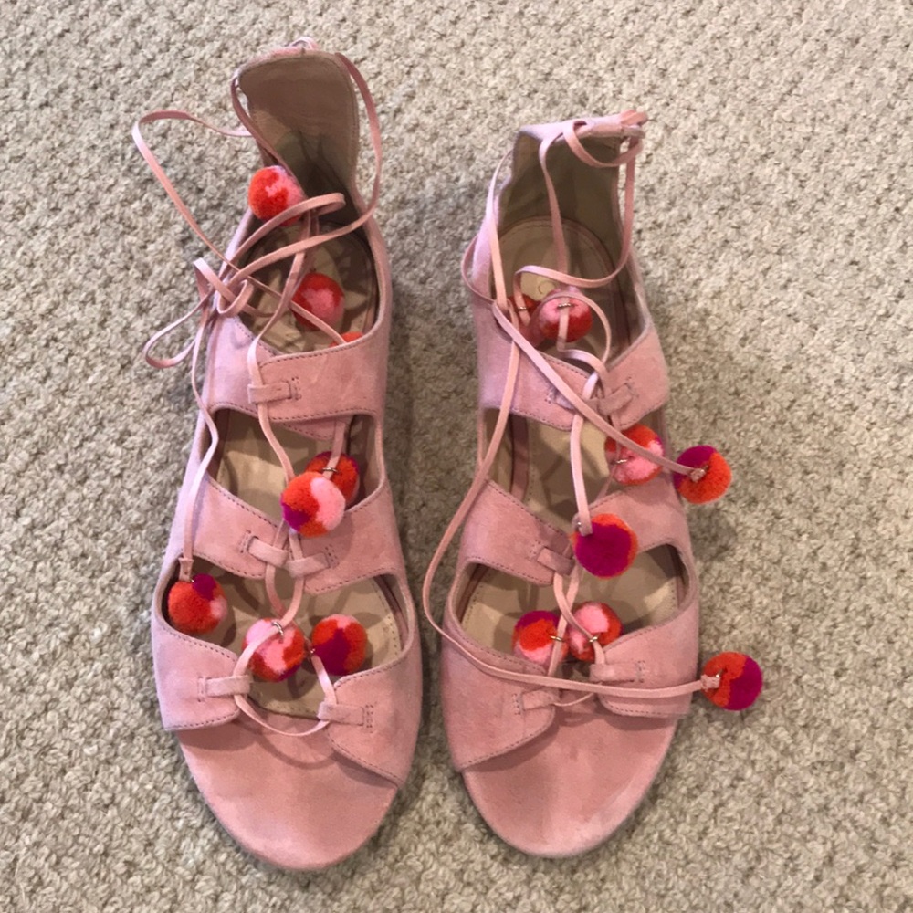 Jcrew Pom Pom sandals